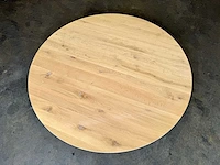 Rond eiken blad verjongde kant 160 cm