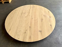 Rond eiken blad verjongde kant 160 cm - afbeelding 2 van  3