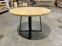Rond eiken tafel 110 cm