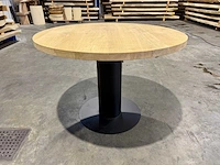 Rond eiken tafel 110 cm