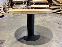 Rond eiken tafel 110 cm - afbeelding 3 van  5