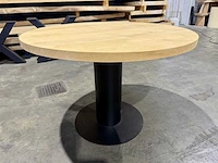 Rond eiken tafel 110 cm - afbeelding 4 van  5