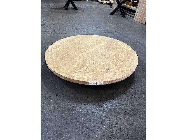 Rond eiken tafelblad 110 cm - afbeelding 1 van  2