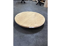 Rond eiken tafelblad 110 cm - afbeelding 1 van  2