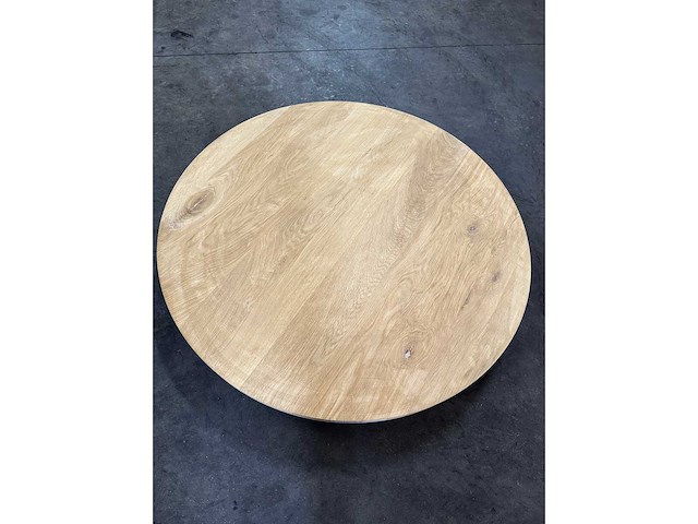 Rond eiken tafelblad 110 cm - afbeelding 2 van  2