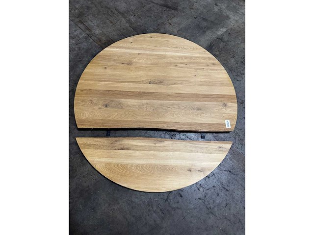 Rond eiken tafelblad 120 cm. - afbeelding 1 van  2