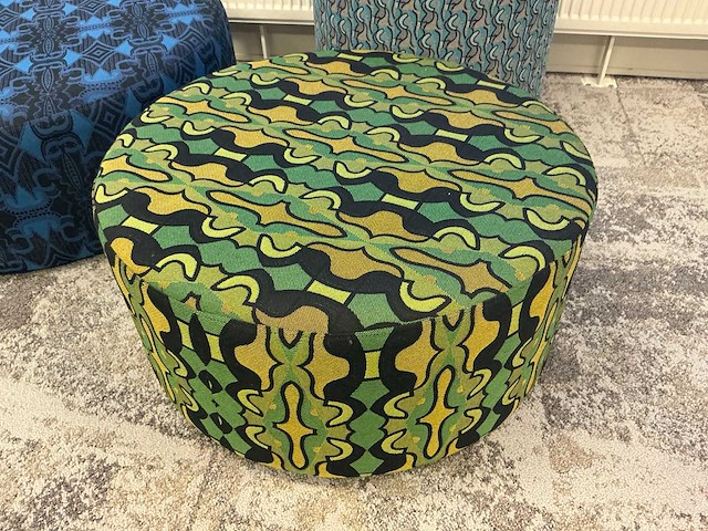 Rond hocker (3x) - afbeelding 2 van  4