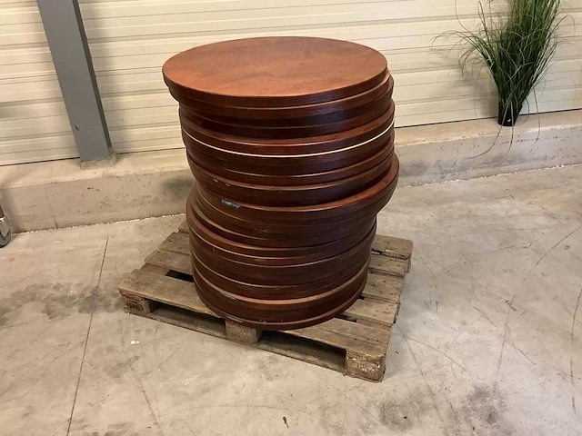 Rond houten tafelblad ø 80 cm (16x) - afbeelding 5 van  5