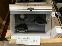 Rond rozet ovaal deurbeslag (70x) - afbeelding 2 van  3
