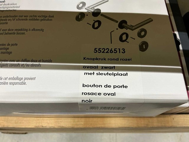 Rond rozet ovaal deurbeslag (70x) - afbeelding 3 van  3