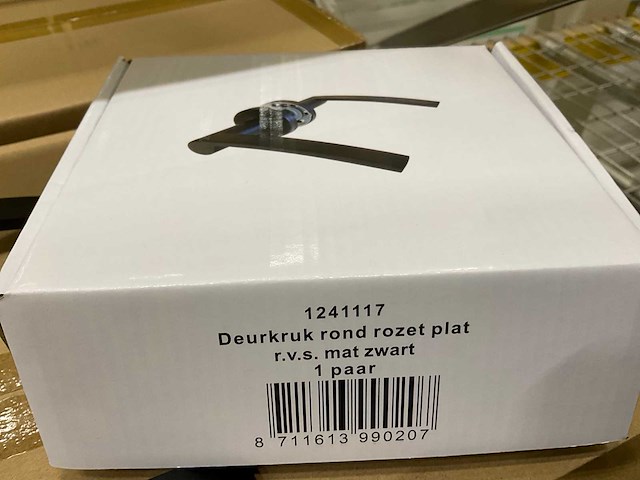 Rond rozet plat deurkruksets (360x) - afbeelding 2 van  4