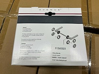 Rond rozet zwart deurkruk set (46x) - afbeelding 3 van  4