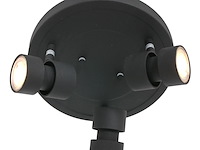 Ronde 3-lichts spot met gu10 lichtbronnen, steinhauer, natasja 7905zw, zwart, 2026 - afbeelding 1 van  5
