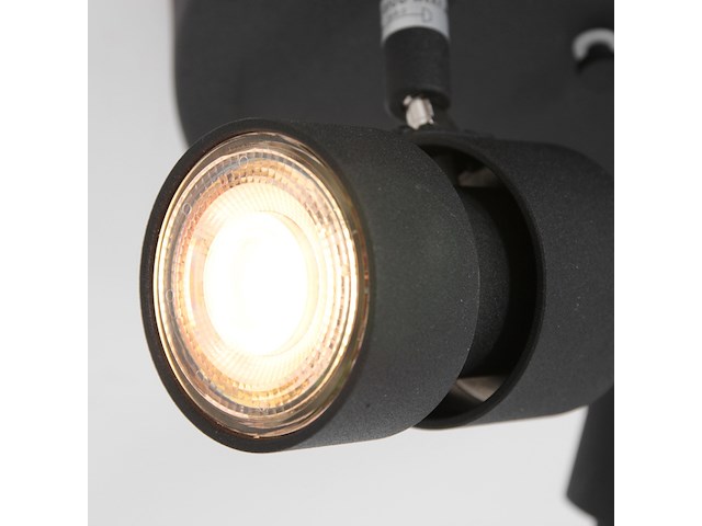 Ronde 3-lichts spot met gu10 lichtbronnen, steinhauer, natasja 7905zw, zwart, 2026 - afbeelding 4 van  5
