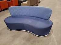 Ronde bank kidney, blauw