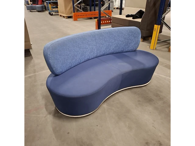 Ronde bank kidney, blauw - afbeelding 2 van  7