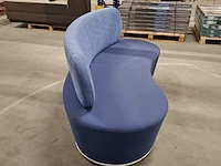 Ronde bank kidney, blauw - afbeelding 3 van  7