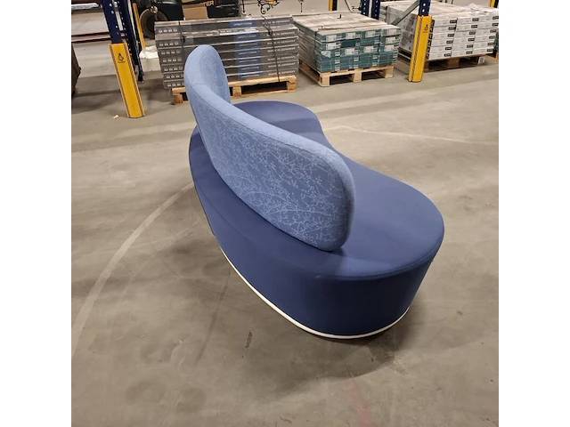 Ronde bank kidney, blauw - afbeelding 4 van  7