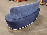 Ronde bank kidney, blauw - afbeelding 5 van  7