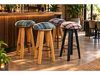 Ronde barkruk ruit (5x) - afbeelding 1 van  5