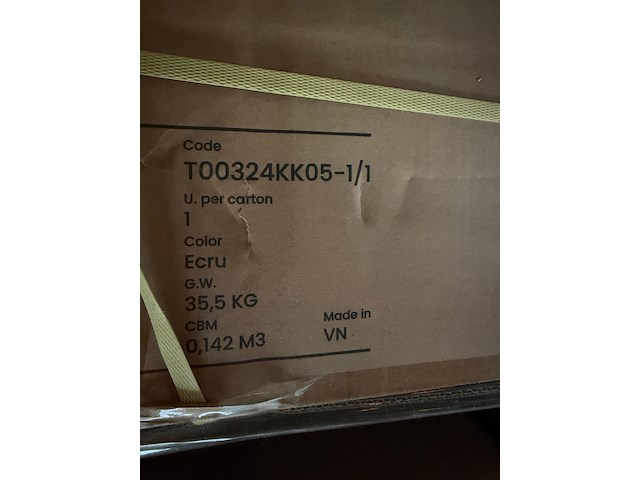 Ronde bijzettafel van gegalvaniseerd staal en beige tegels ø90 cm, kave home, tella - afbeelding 9 van  9
