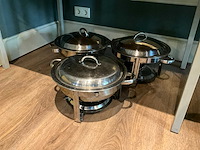 Ronde chaving dishes (3x) - afbeelding 1 van  5