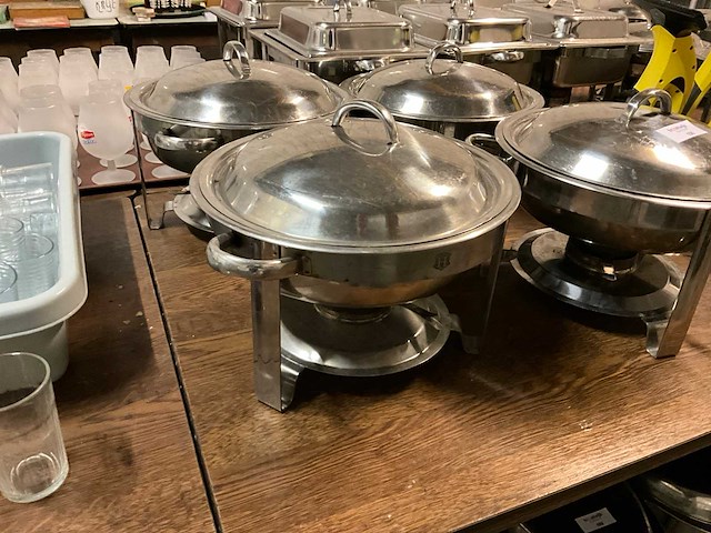 Ronde chaving dishes (4x) - afbeelding 1 van  2