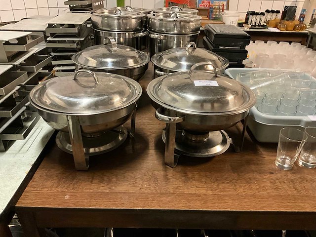 Ronde chaving dishes (4x) - afbeelding 1 van  5