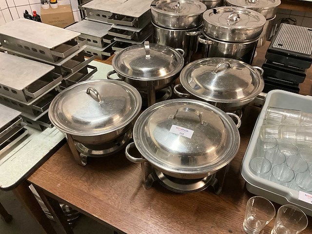 Ronde chaving dishes (4x) - afbeelding 2 van  5