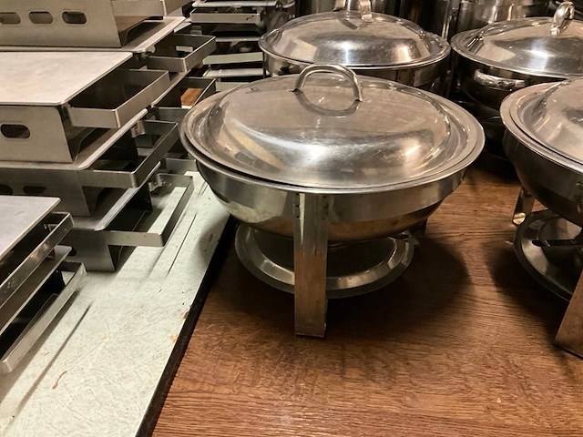 Ronde chaving dishes (4x) - afbeelding 3 van  5