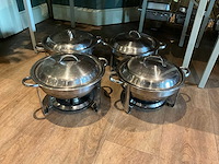 Ronde chaving dishes (4x) - afbeelding 1 van  5