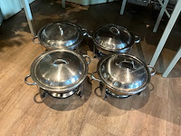 Ronde chaving dishes (4x) - afbeelding 2 van  5