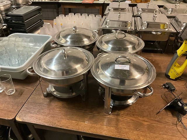 Ronde chaving dishes (4x) - afbeelding 2 van  5