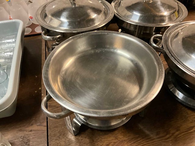 Ronde chaving dishes (4x) - afbeelding 4 van  5
