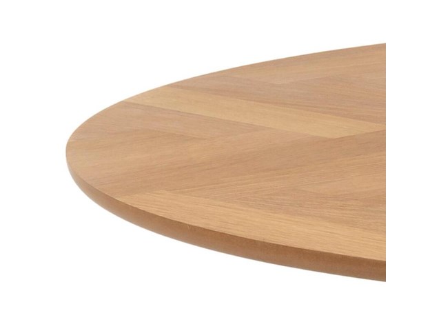 Ronde eetkamertafel, actona, nagano round dining table, oak oiled veneer - afbeelding 3 van  6