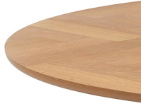 Ronde eetkamertafel, actona, nagano round dining table, oak oiled veneer - afbeelding 3 van  6