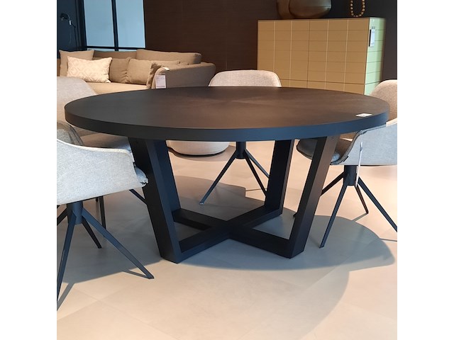 Ronde eetkamertafel camerich, domo, zwart - afbeelding 3 van  8
