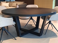 Ronde eetkamertafel camerich, domo, zwart - afbeelding 3 van  8
