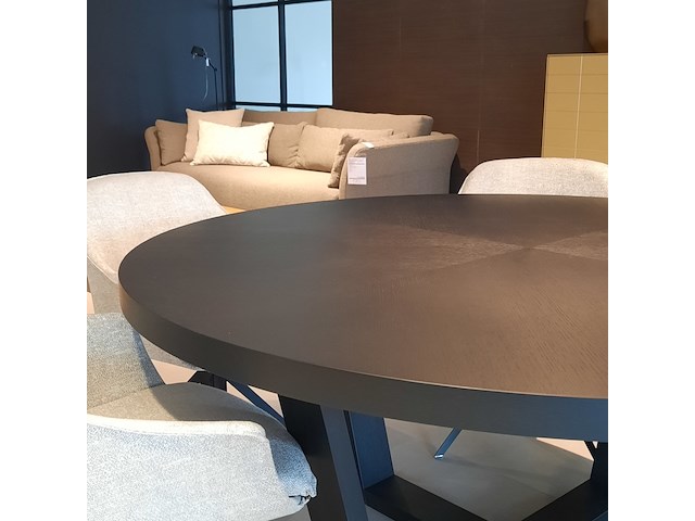 Ronde eetkamertafel camerich, domo, zwart - afbeelding 4 van  8