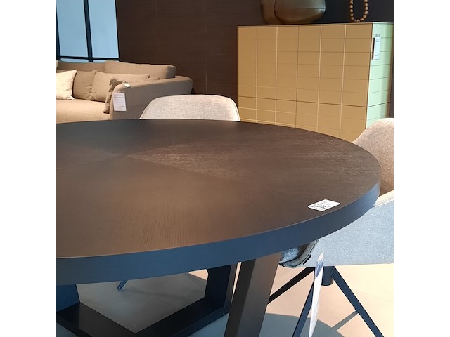 Ronde eetkamertafel camerich, domo, zwart - afbeelding 5 van  8
