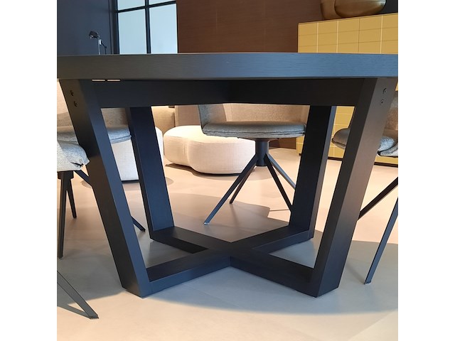 Ronde eetkamertafel camerich, domo, zwart - afbeelding 6 van  8