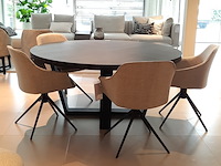 Ronde eetkamertafel camerich, domo, zwart - afbeelding 7 van  8