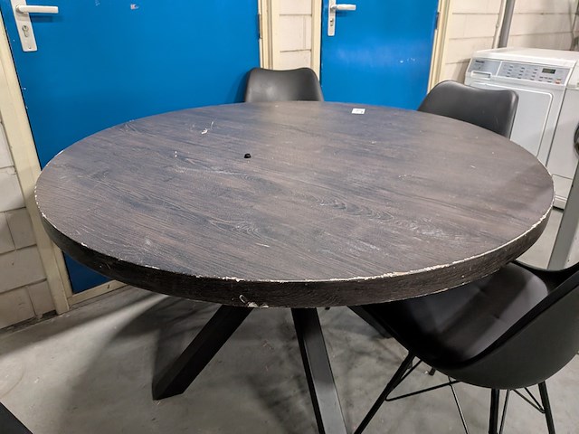 Ronde eetkamertafel met 4 stoelen - afbeelding 8 van  11
