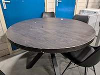Ronde eetkamertafel met 4 stoelen - afbeelding 8 van  11