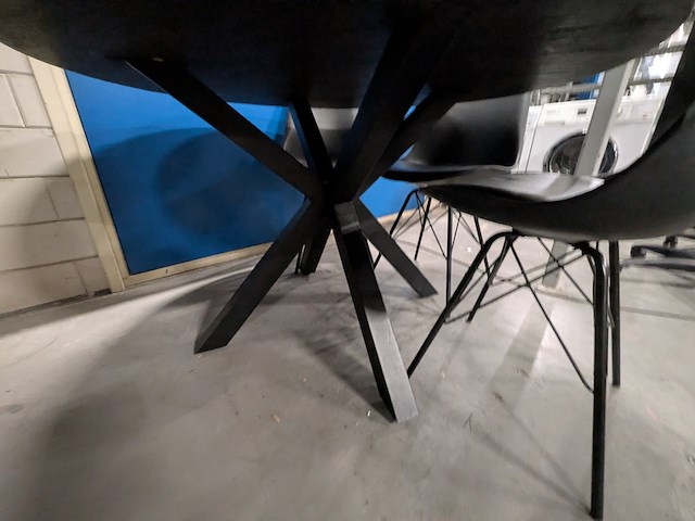 Ronde eetkamertafel met 4 stoelen - afbeelding 9 van  11