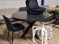 Ronde eetkamertafel met 4x stoel - afbeelding 1 van  9