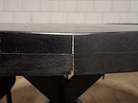 Ronde eetkamertafel met 4x stoel - afbeelding 8 van  9