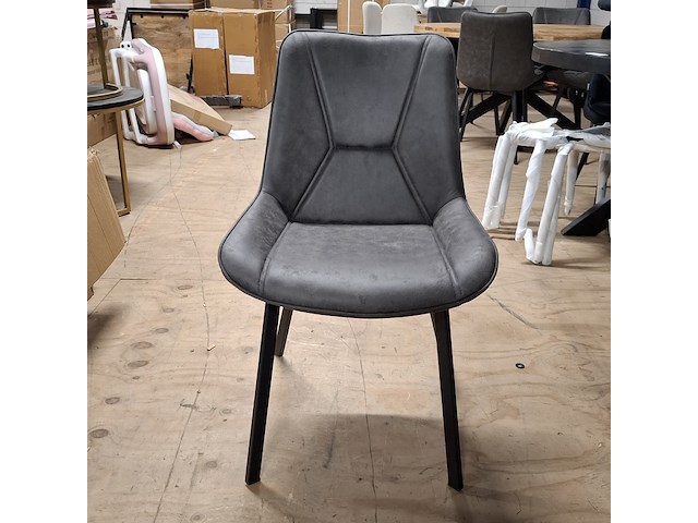 Ronde eetkamertafel met 4x stoel - afbeelding 5 van  7