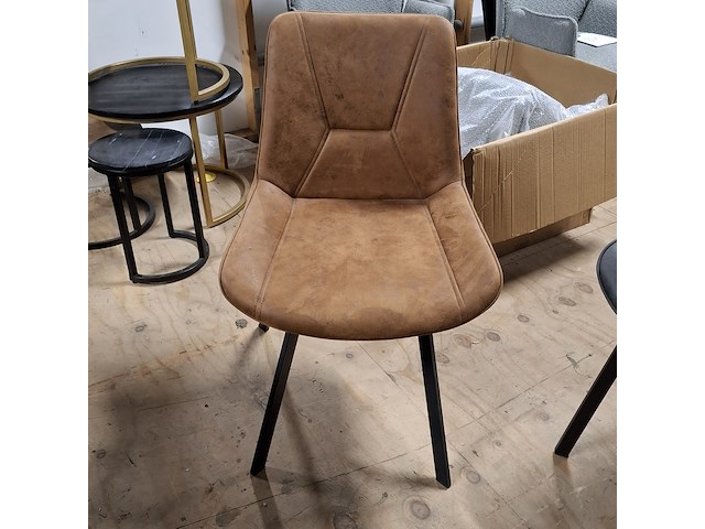 Ronde eetkamertafel met 4x stoel - afbeelding 7 van  7