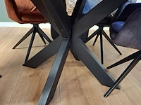 Ronde eetkamertafel met 5 stoelen - afbeelding 3 van  6